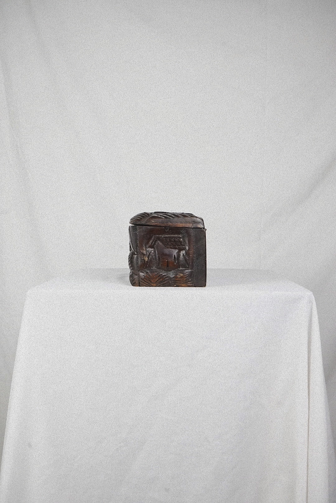 Hand Carved Indo Glove Box