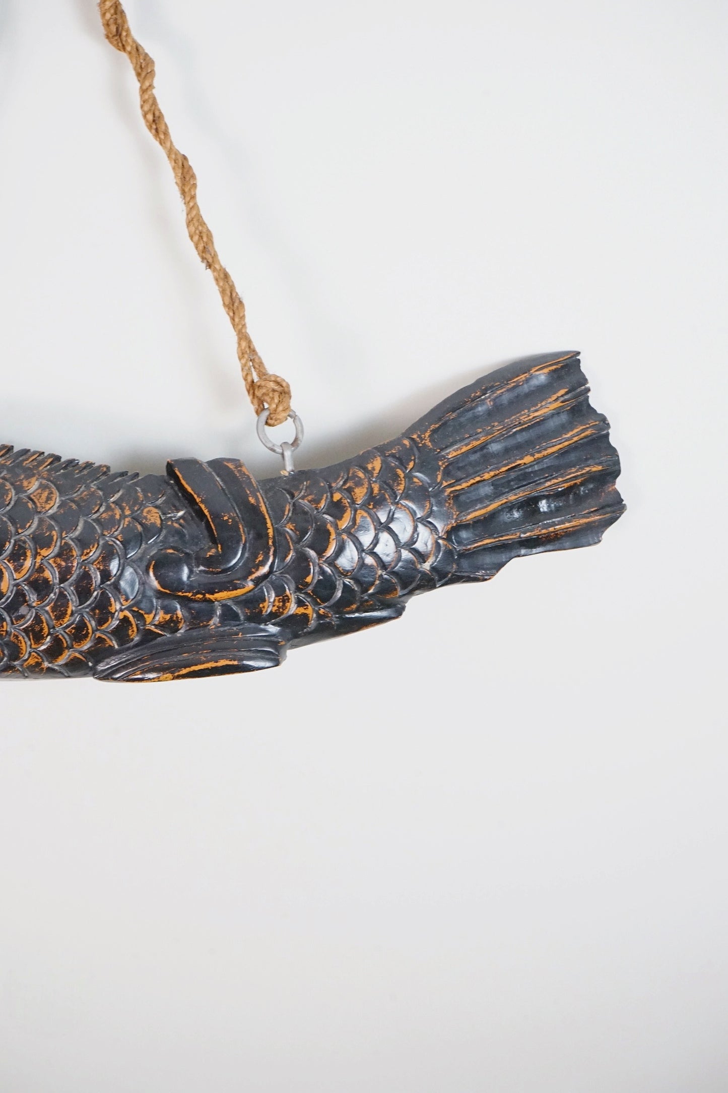 Edo Period Wooden Koi Carp