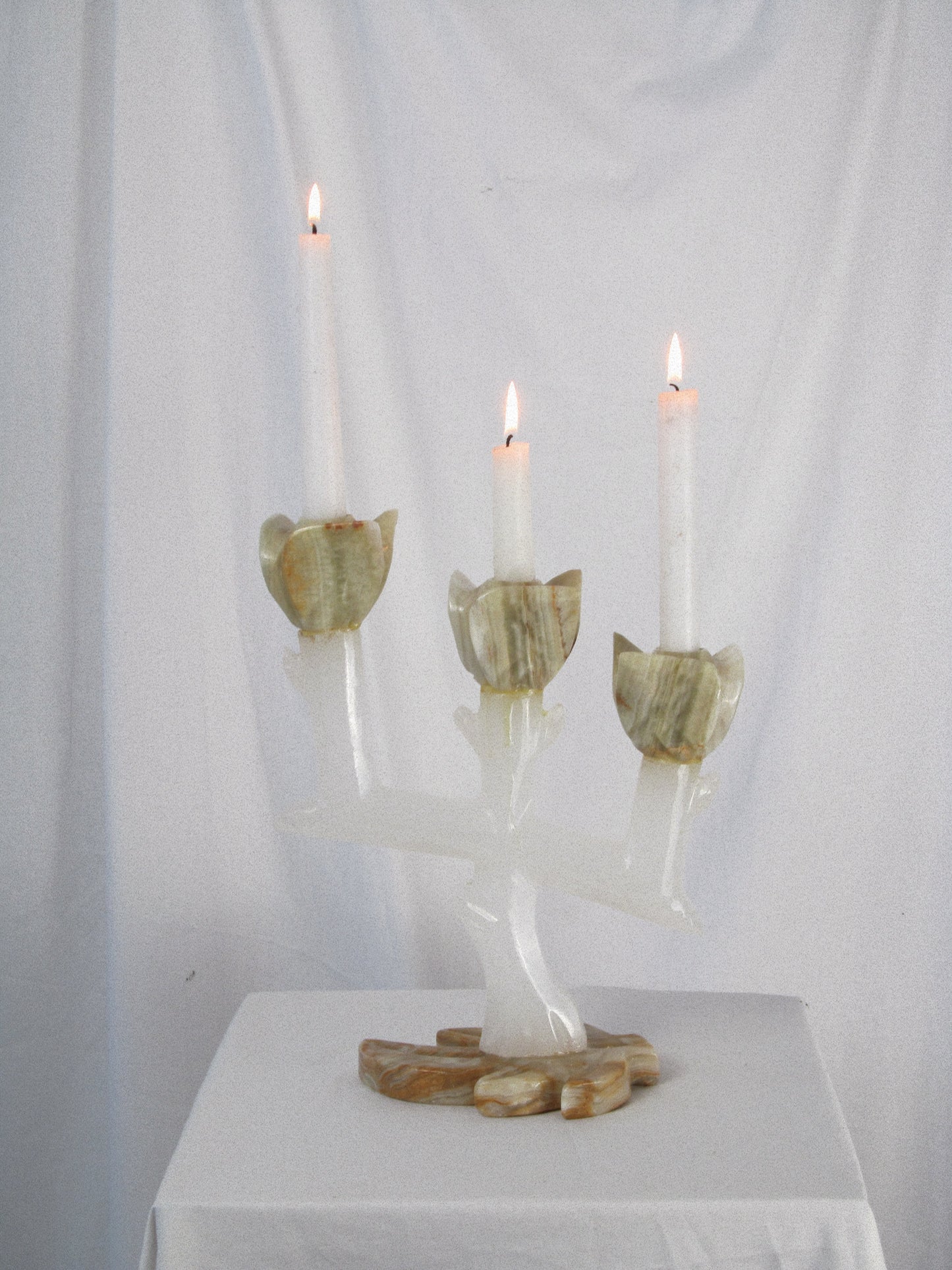 Marble & Onyx Candelabra