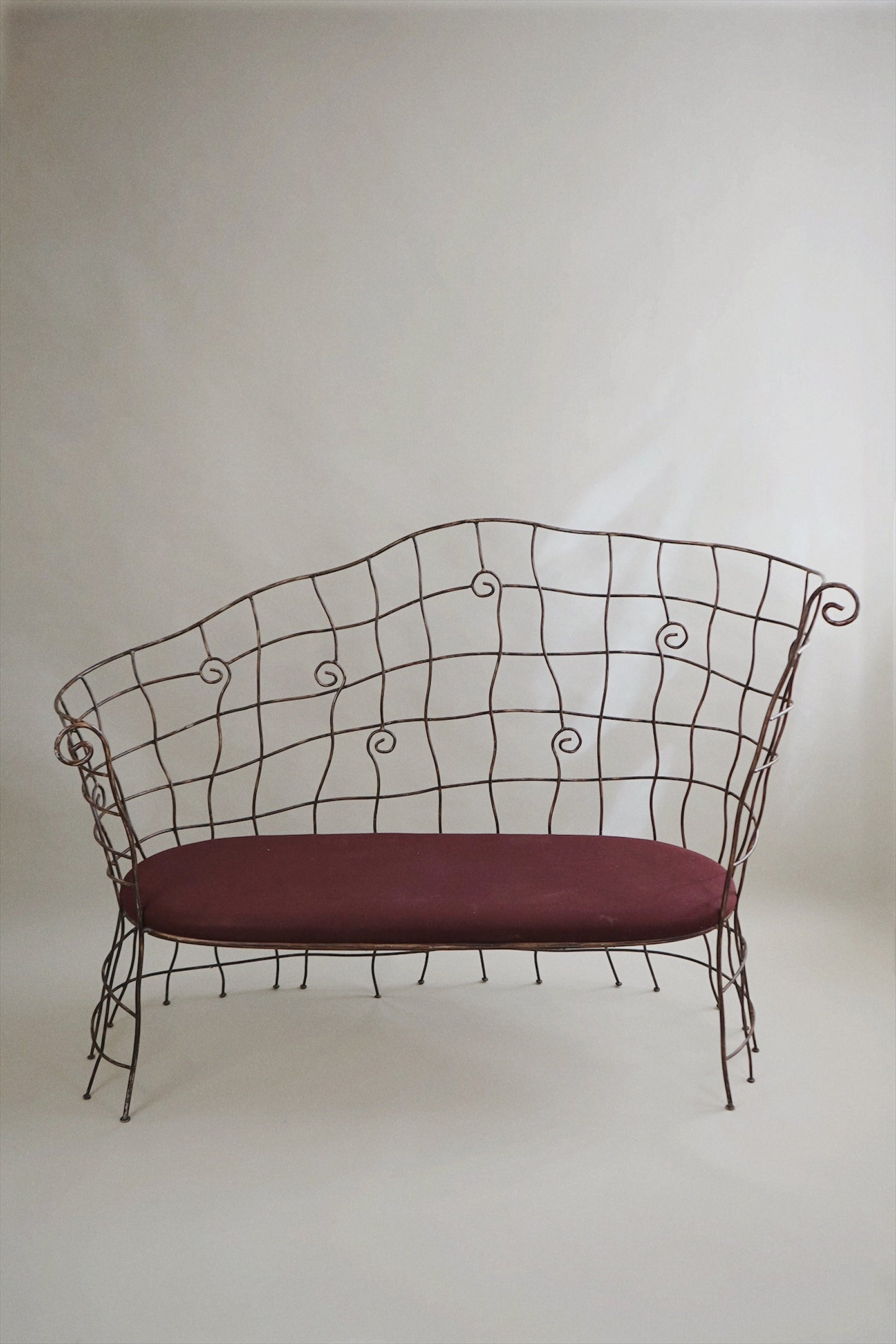 Scrollwork Iron Bench