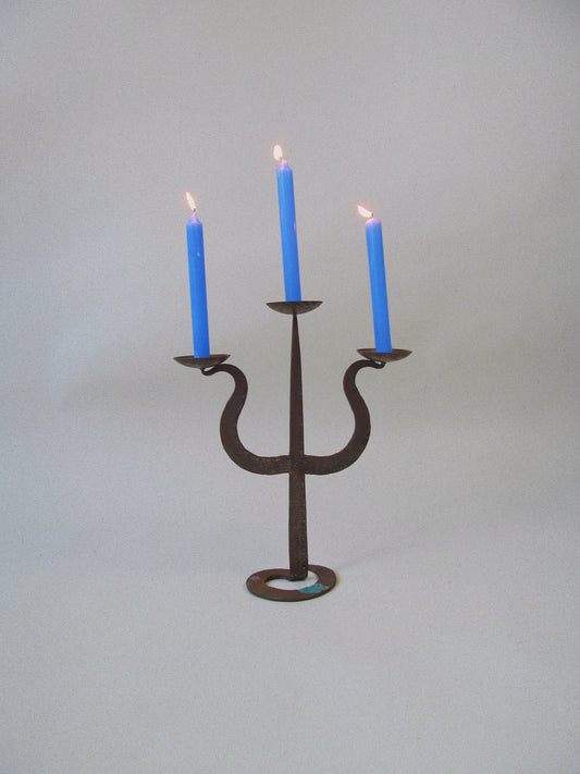Forged steel Candleholder