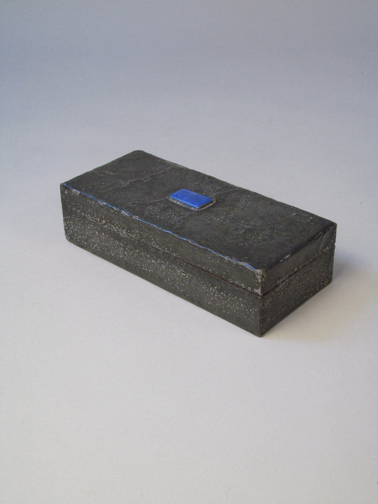 Early 20th-Century Hammered Pewter Box