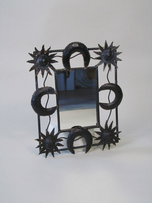 Forged Sun & Moon Mirror