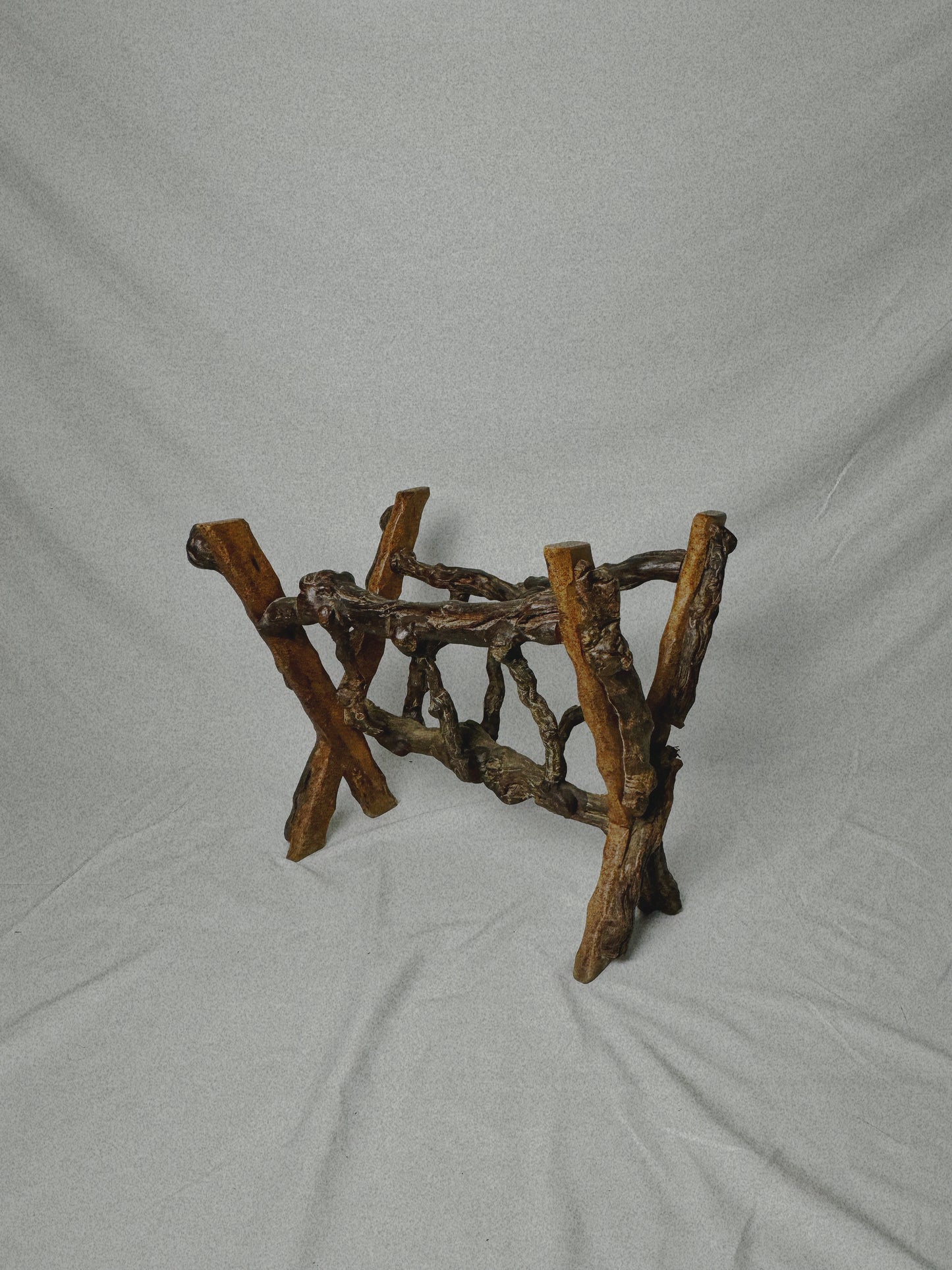 Vine Root Magazine Rack