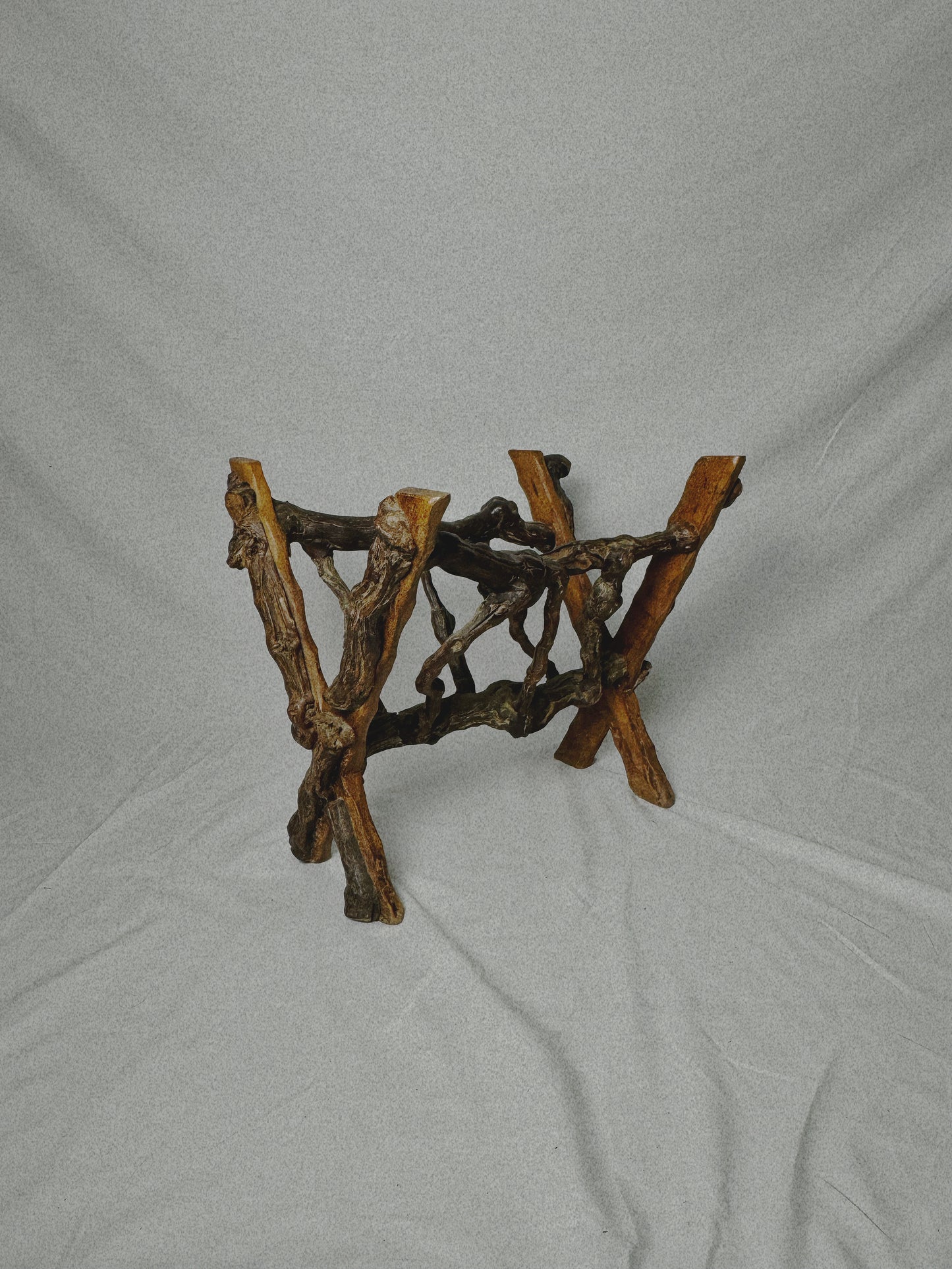 Vine Root Magazine Rack