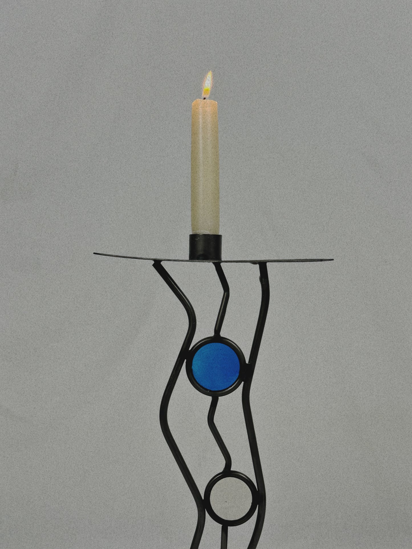 Steel & Glass Candleholders