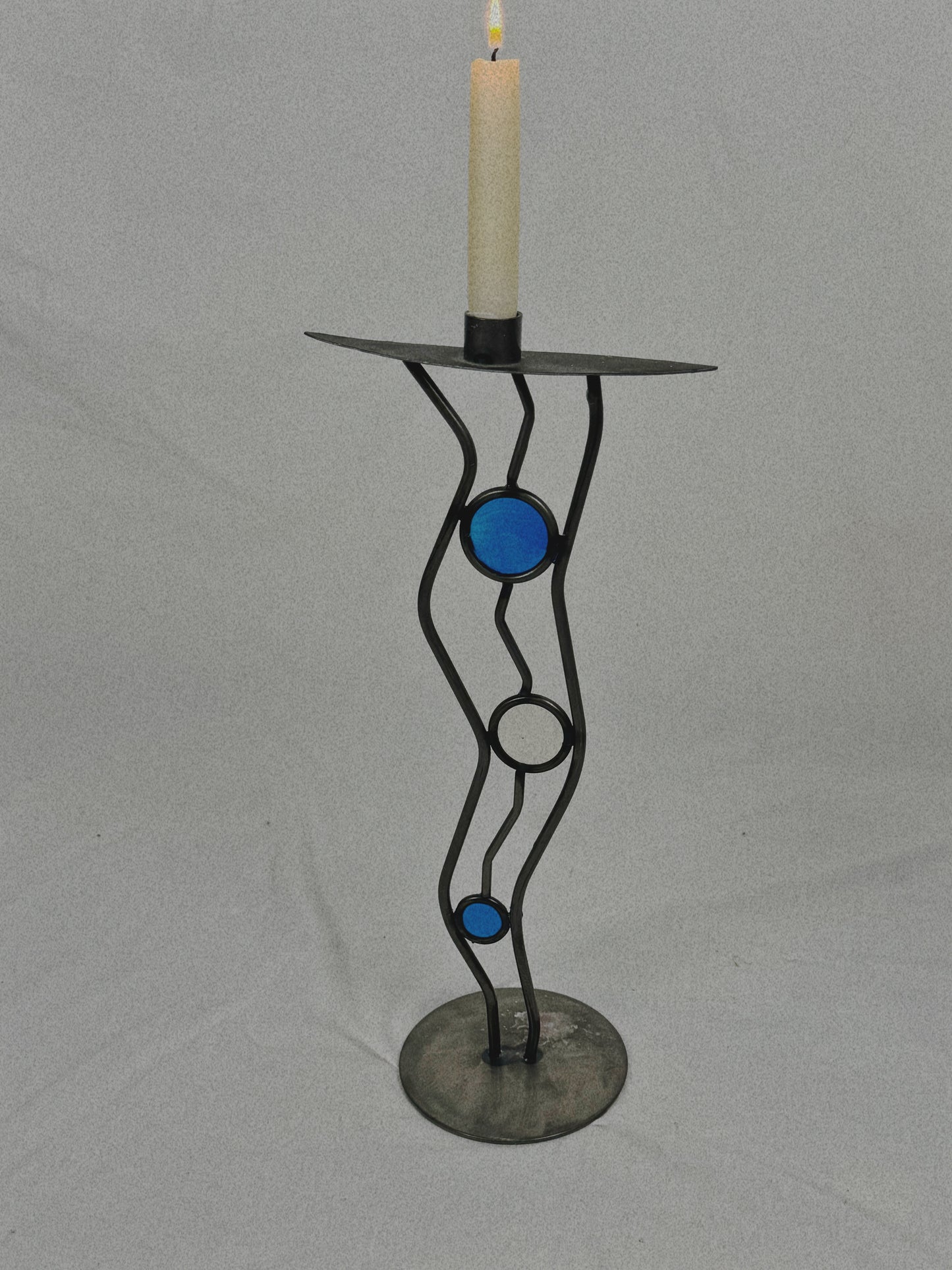 Steel & Glass Candleholders