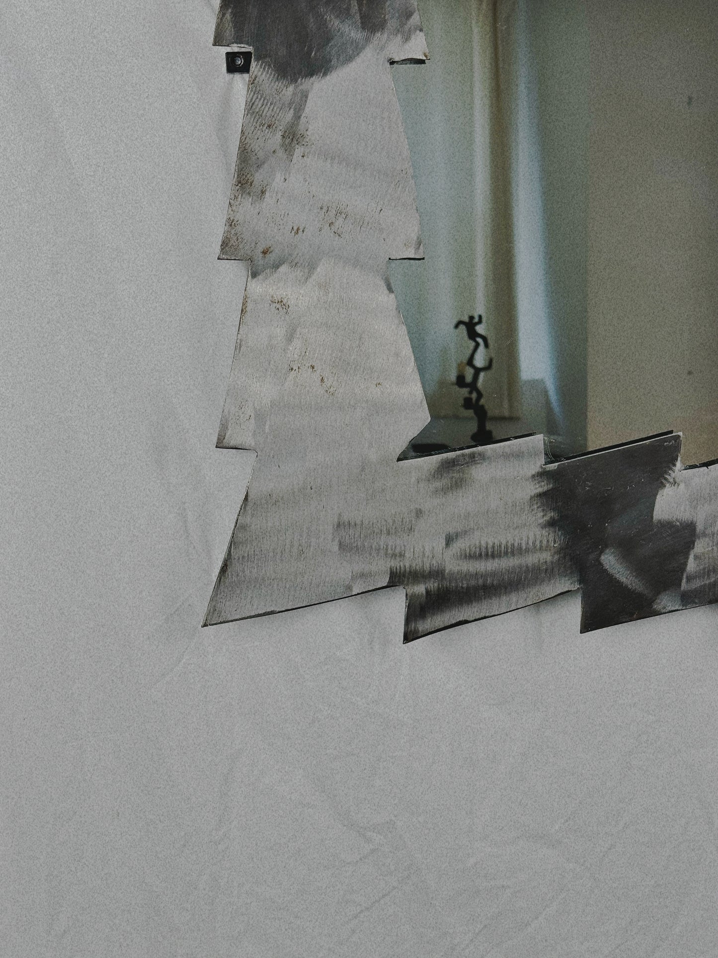 Jagged Steel Mirror