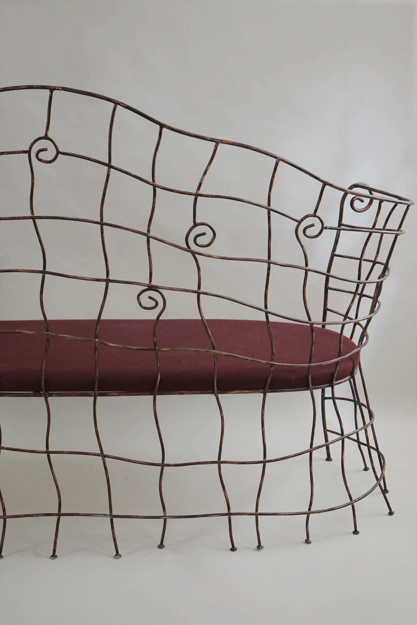 Scrollwork Iron Bench