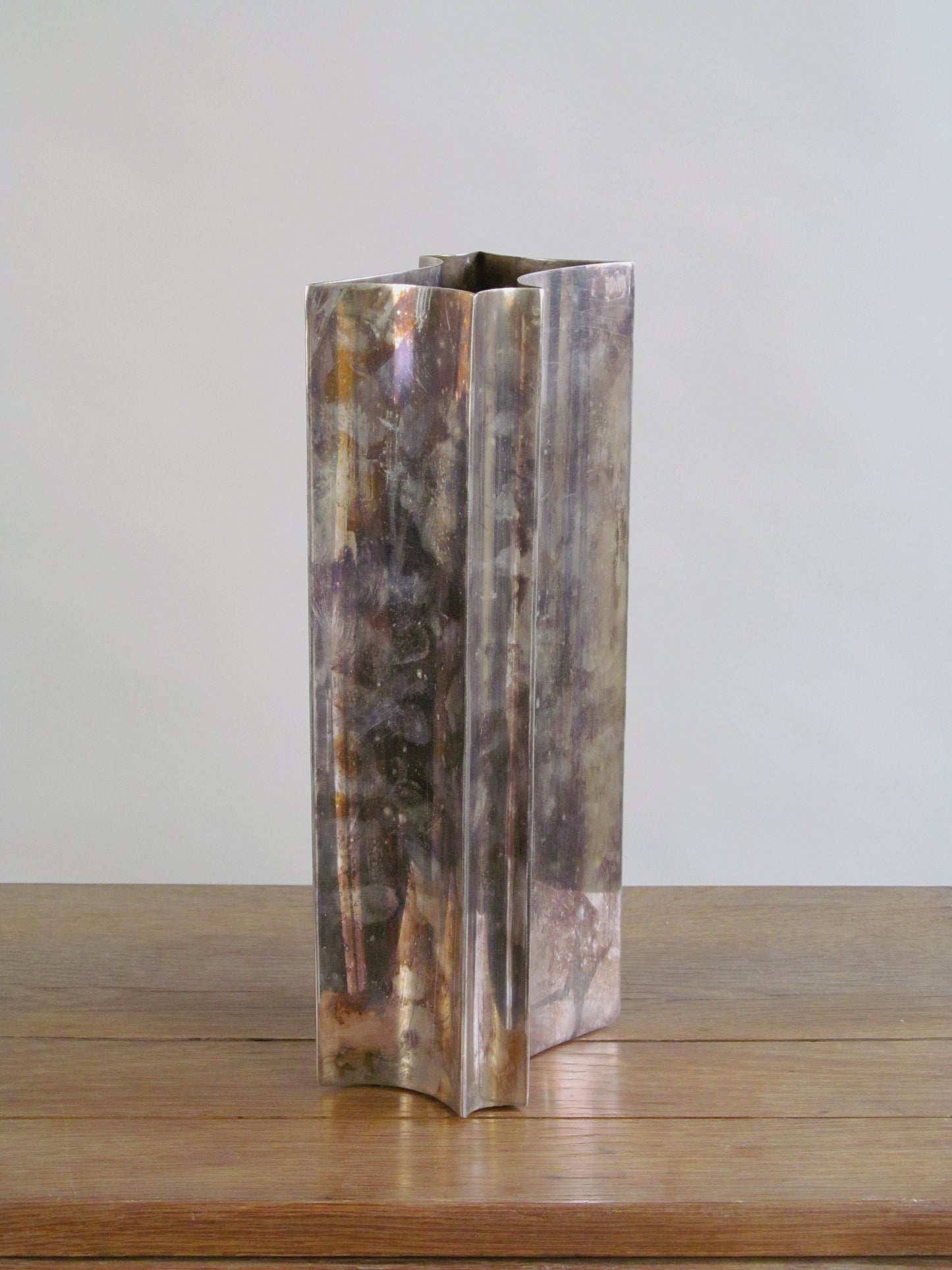 Modernist Silver Plated Vase c1950