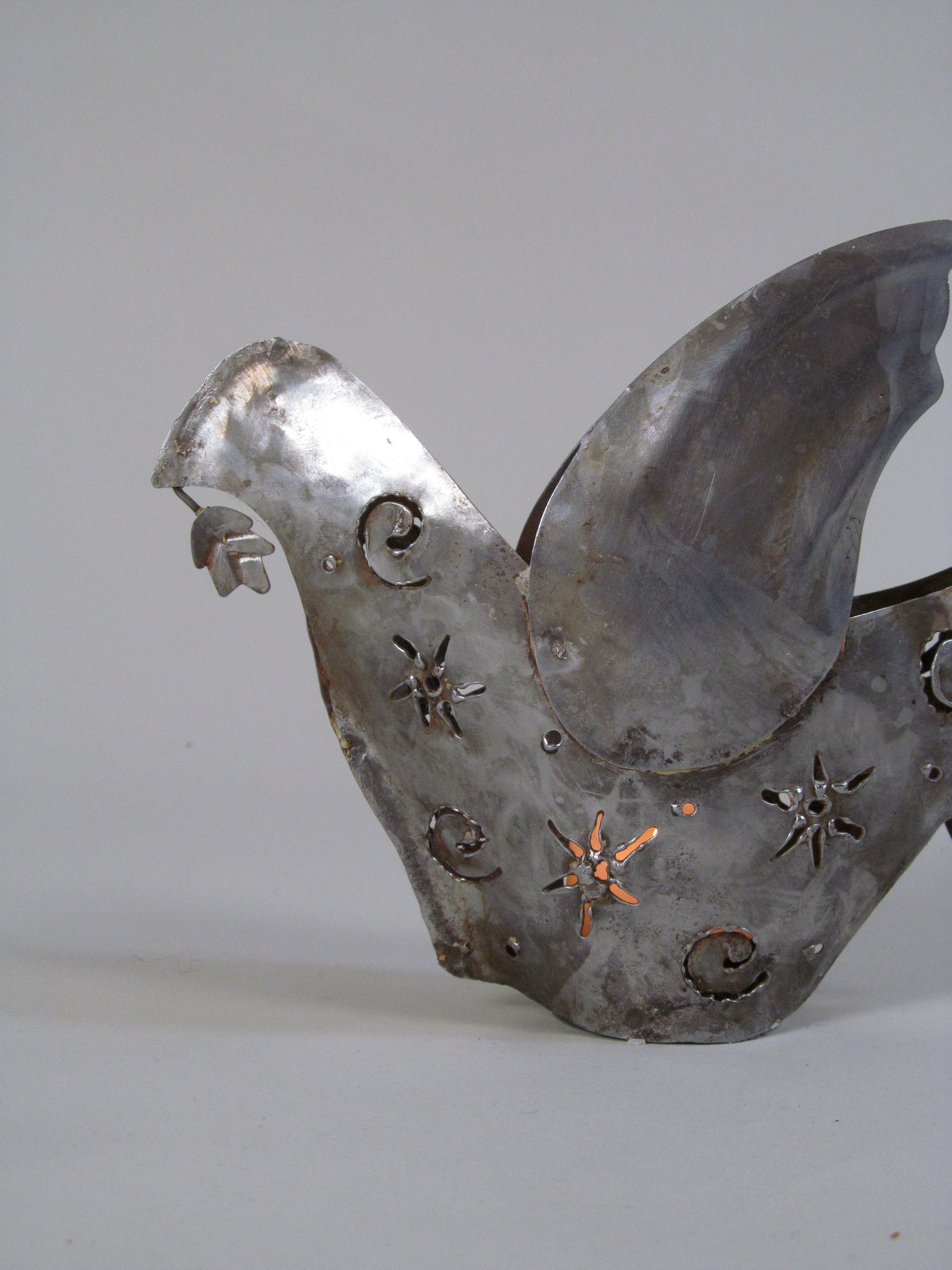 Steel Bird Candleholder
