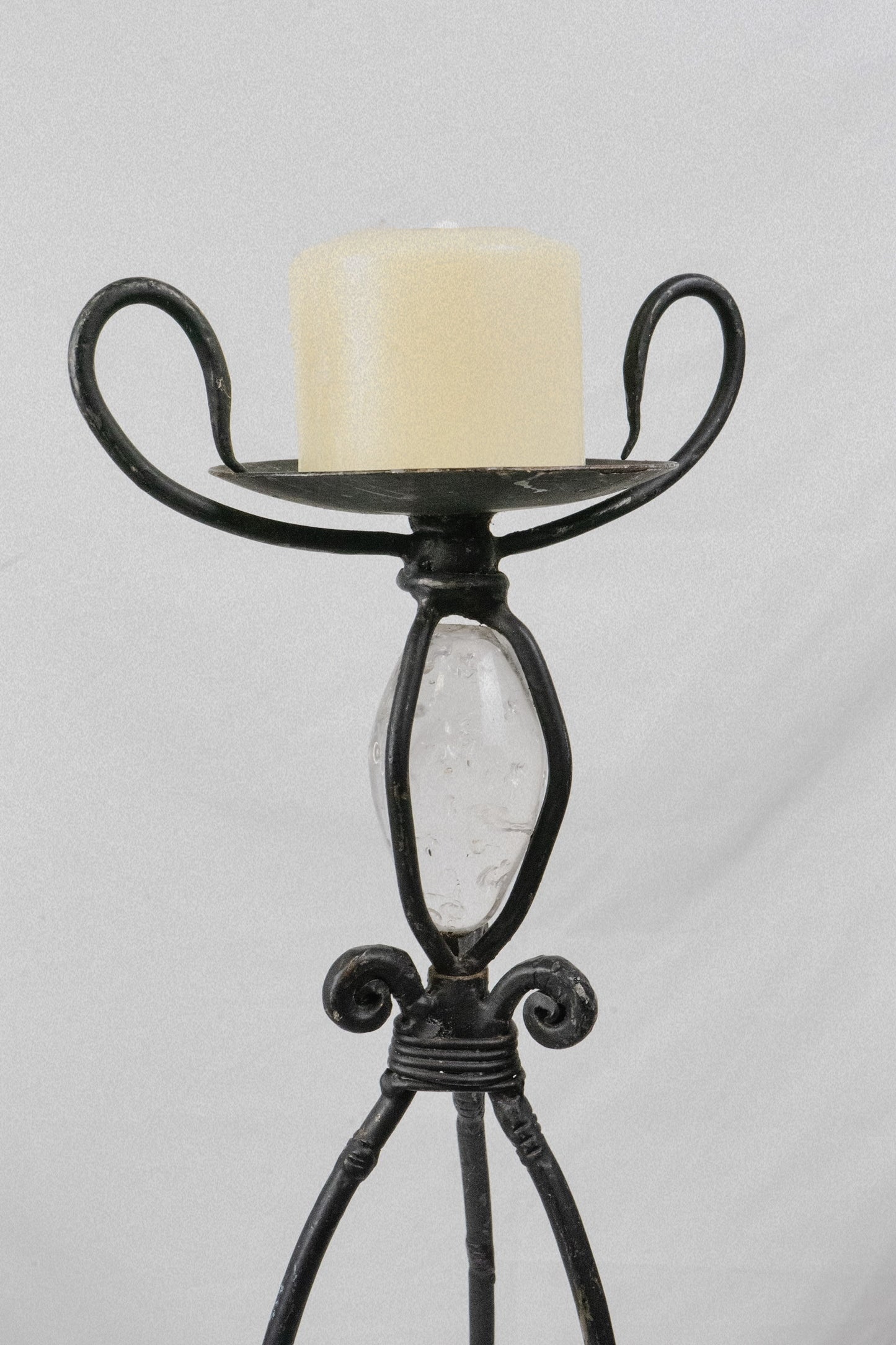 Iron & Glass Candleholders