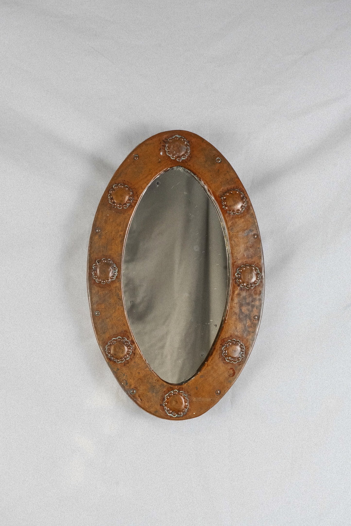 Arts & Crafts Copper Mirror