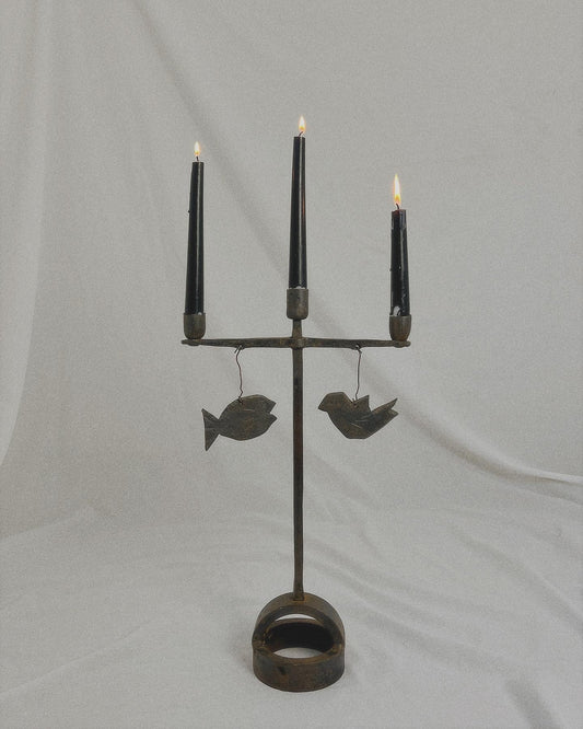 Fish and Bird Charm Candelabra