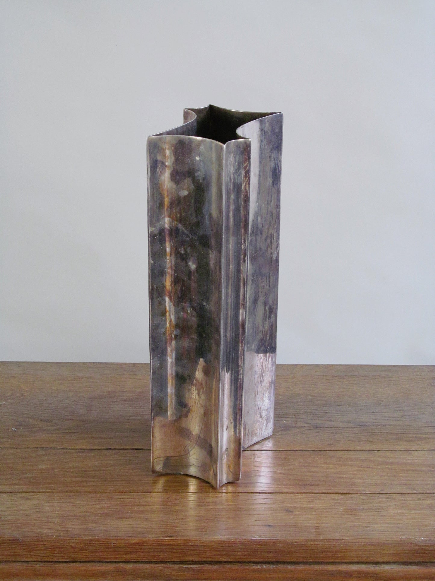 Modernist Silver Plated Vase c1950