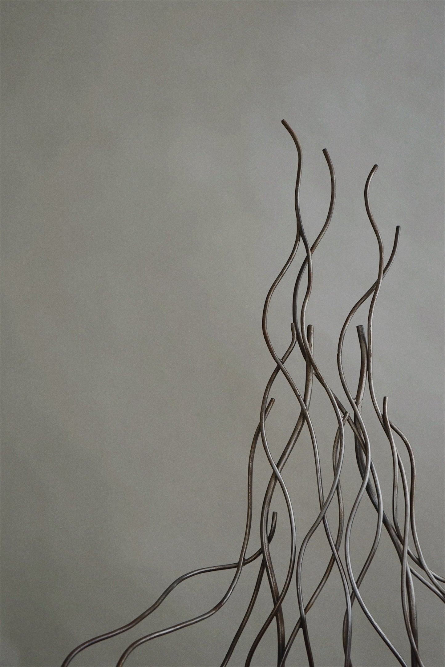 Iron High Back Chair in the manner of André Dubreuil c.1990's