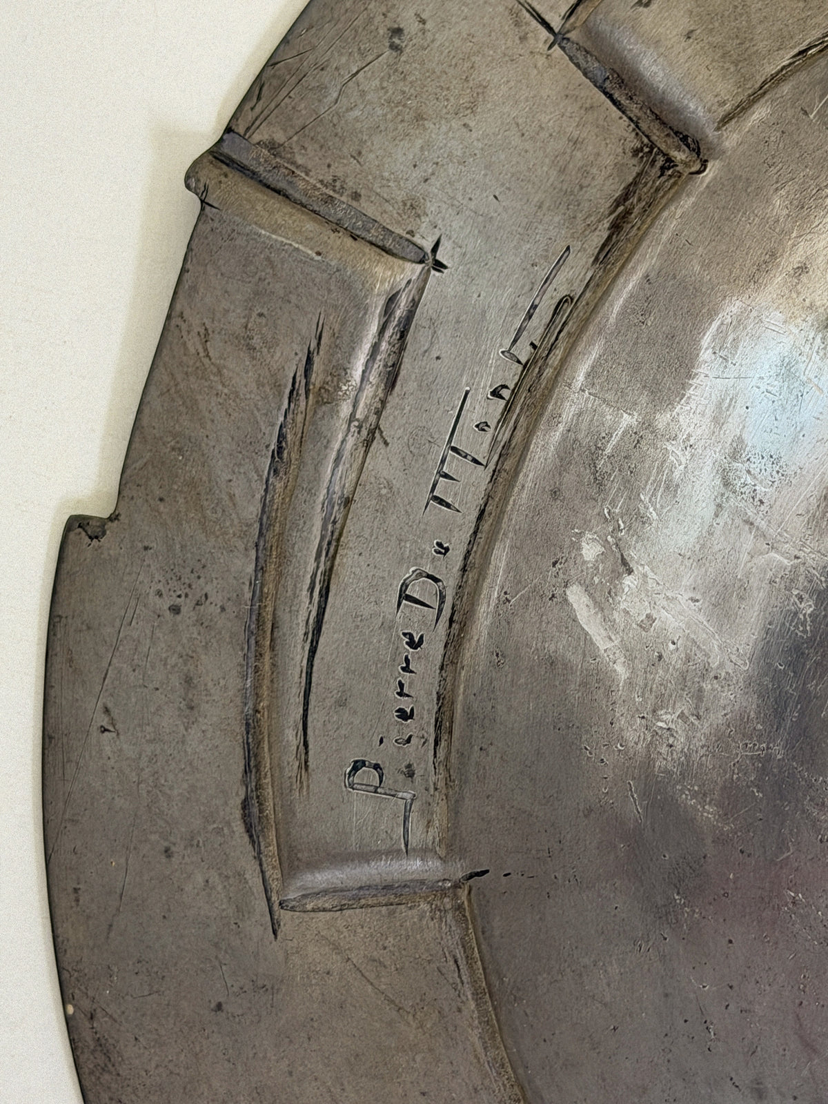 Pewter Charger by Pierre Dumont Early 20th