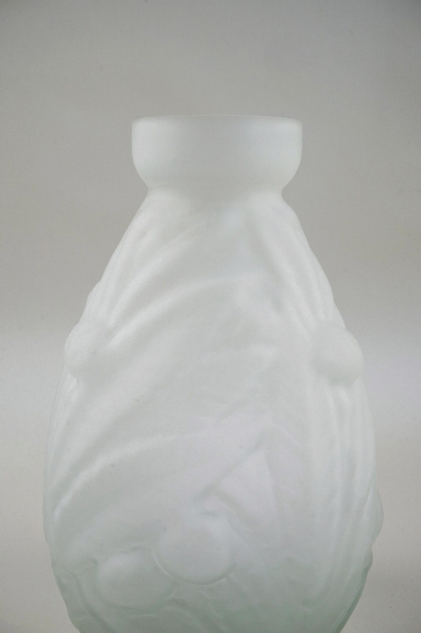 Muller Frères Frosted Glass Vase