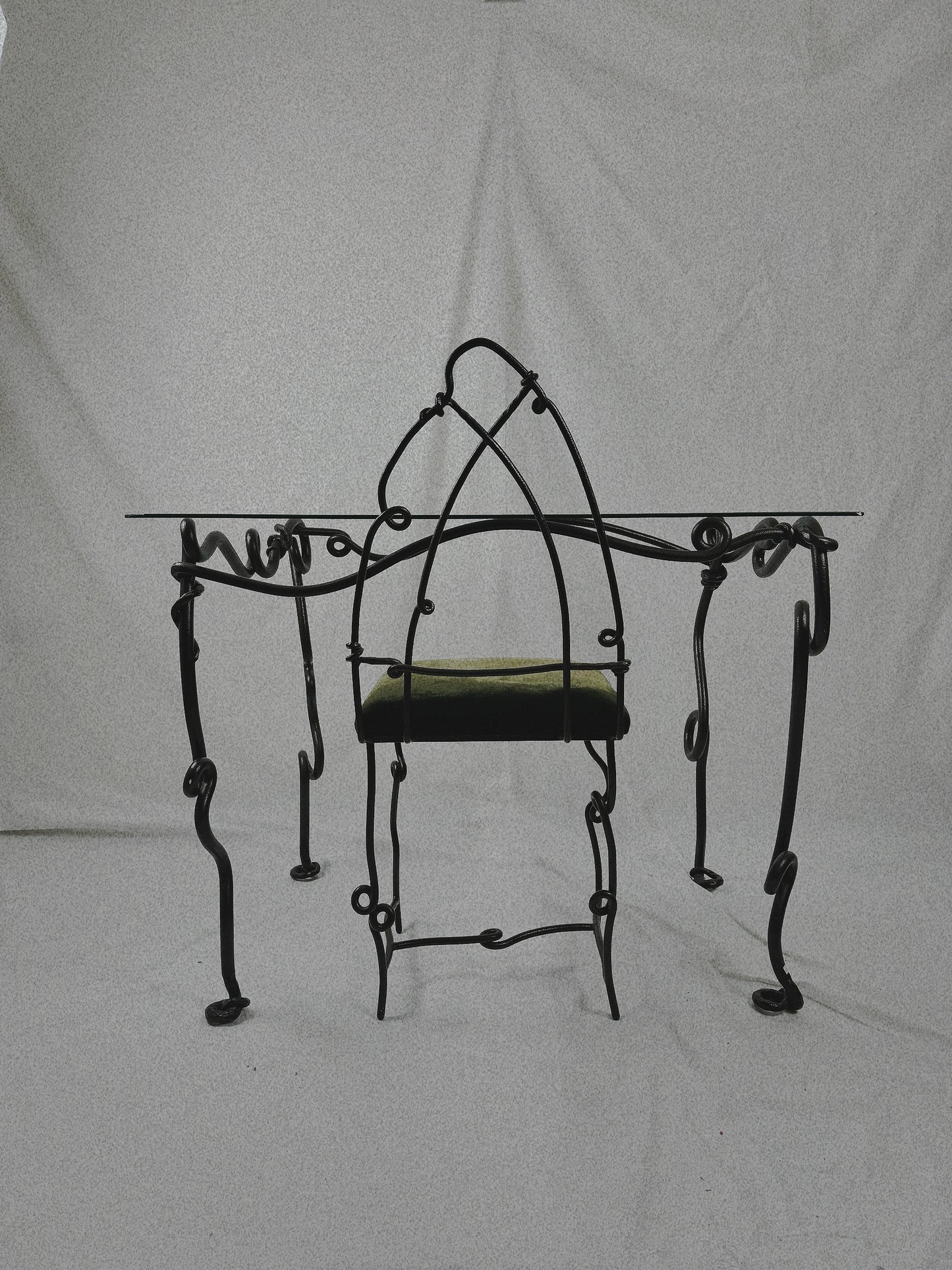 Wrought Iron Organic Dining Set