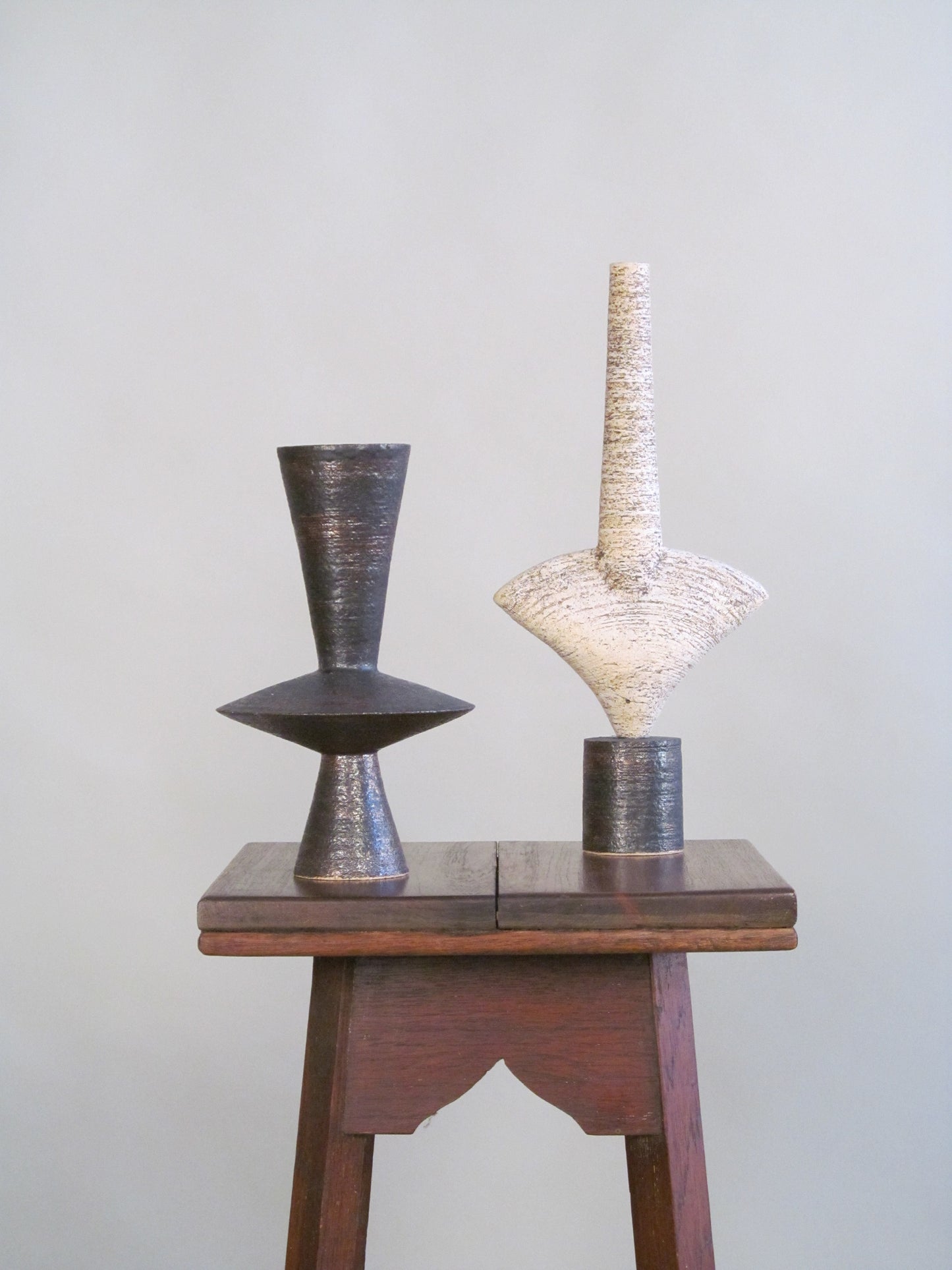 Pair of Dameon Lynn Ceramic Forms