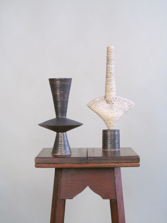 Pair of Dameon Lynn Ceramic Forms