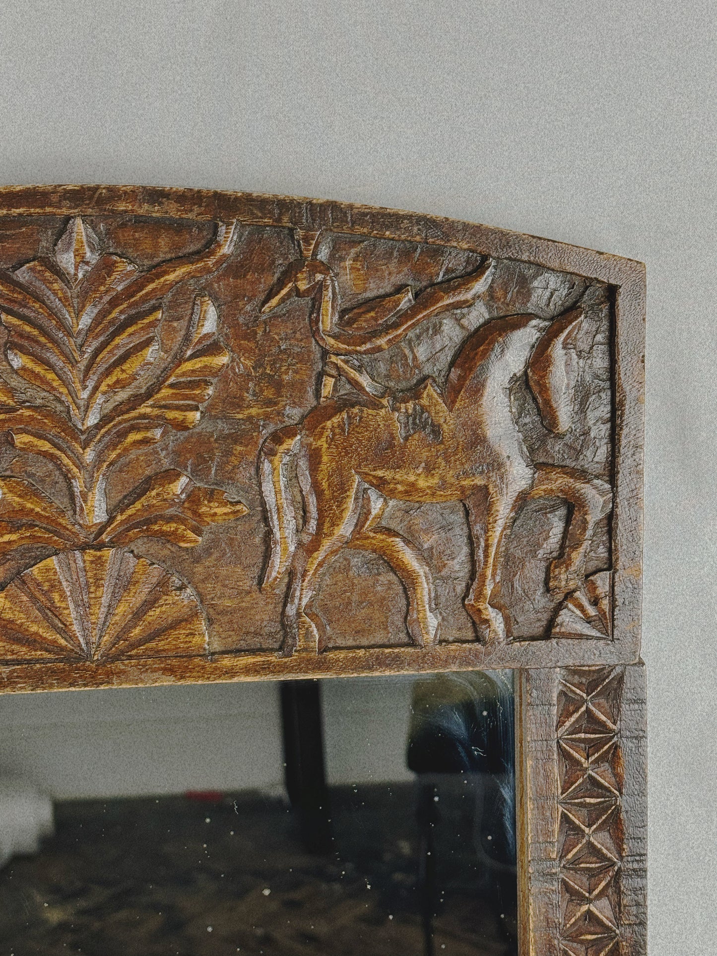 Arts and Crafts Horse Mirror