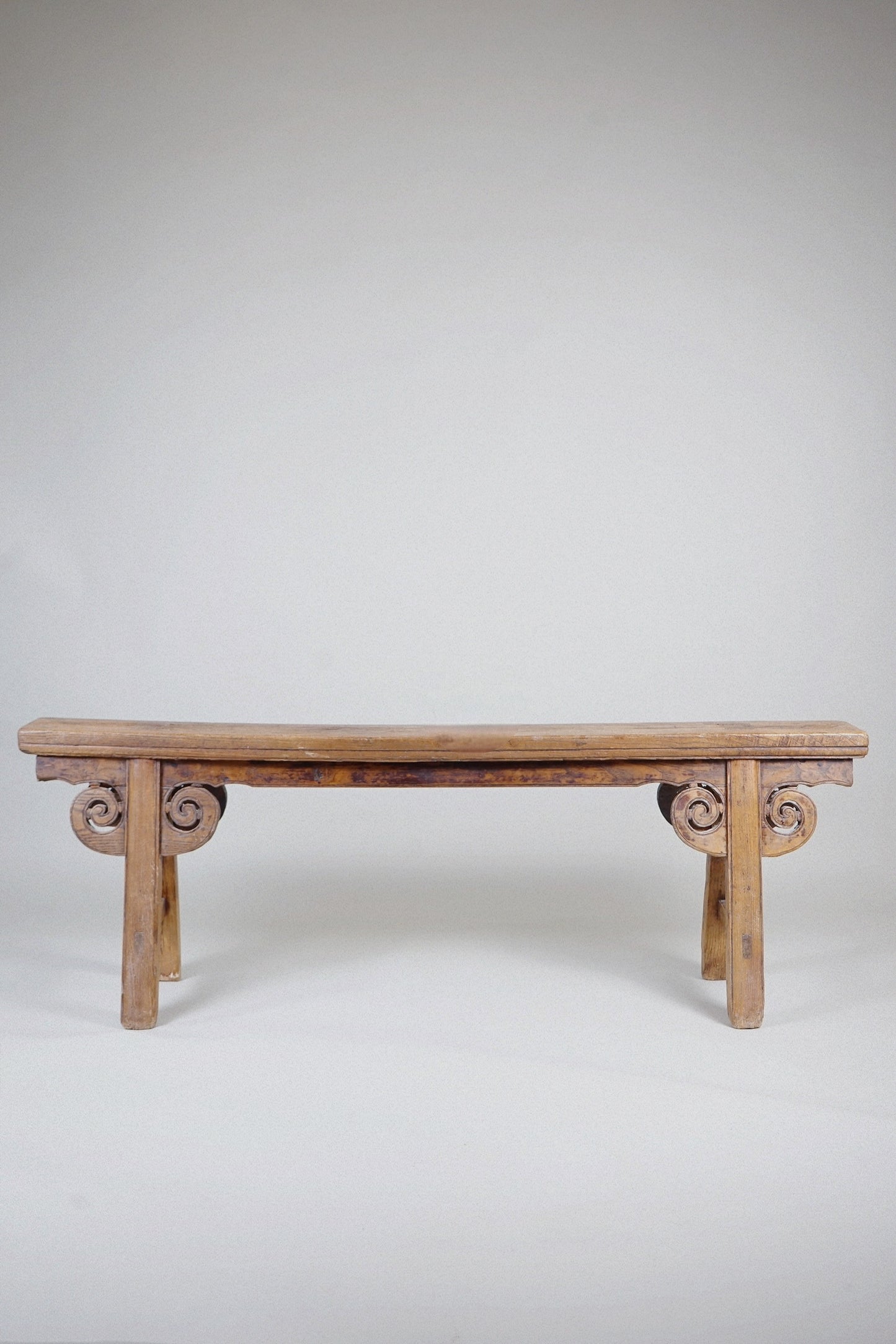 Chinese Elm Spring Bench Early 20th / Late 19th Century