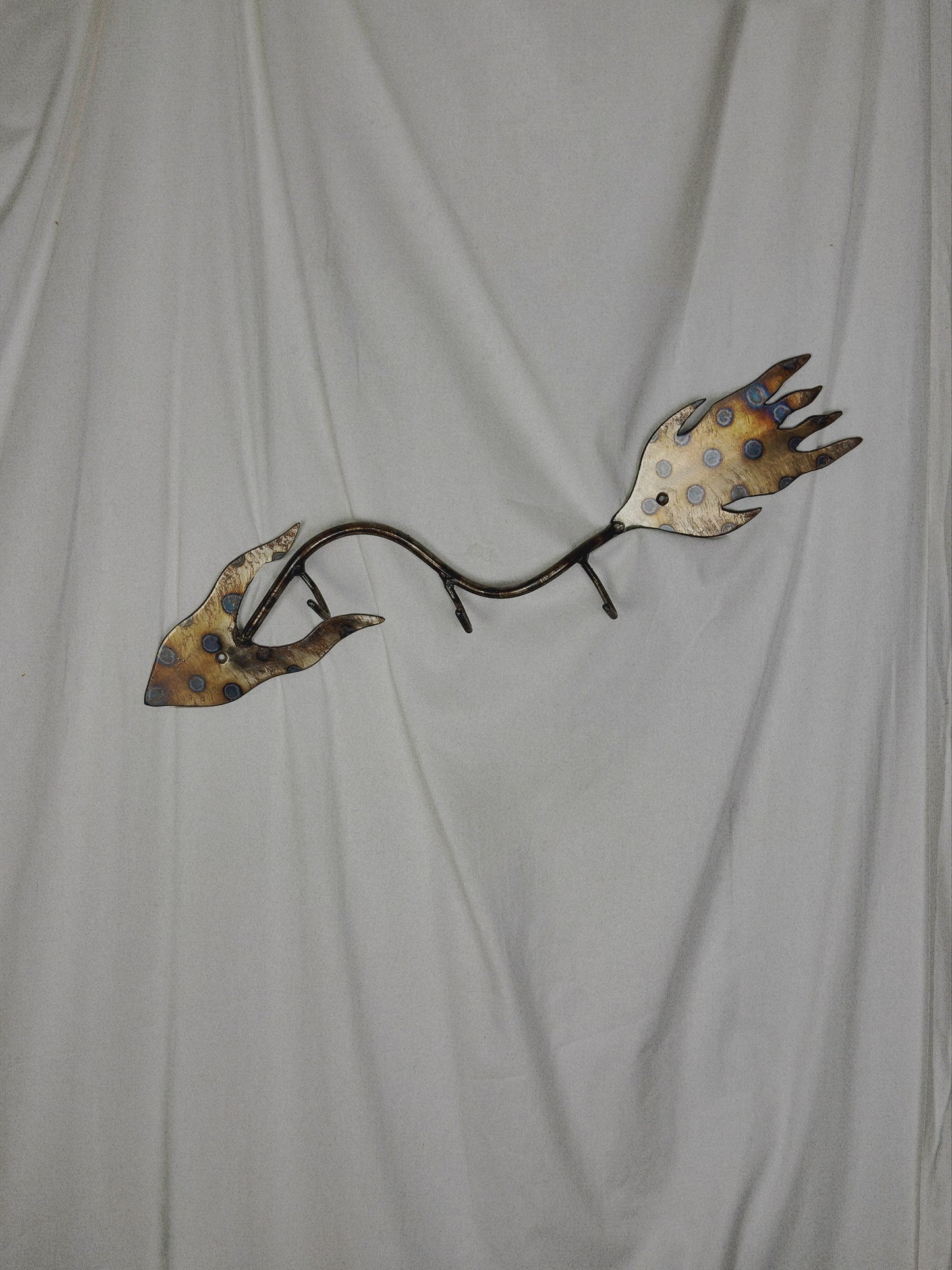 Scorched Steel Coat Hooks