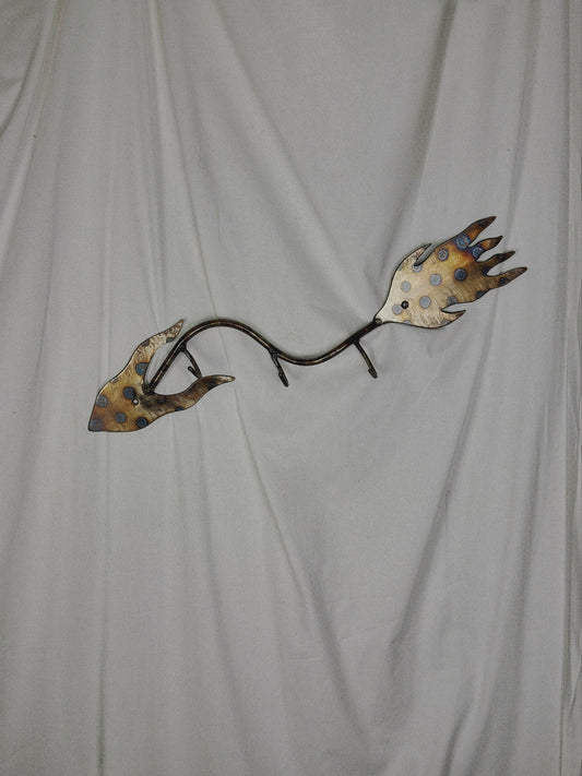 Scorched Steel Coat Hooks